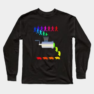 Mincer changes men into pigs? (colour version) Long Sleeve T-Shirt